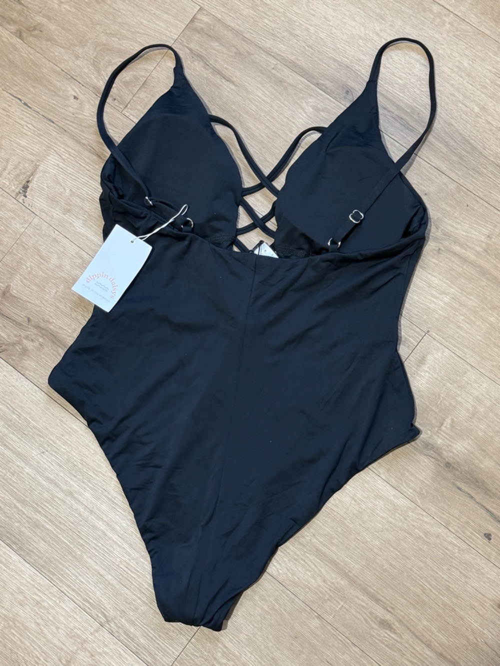 Anthropologie Dippin Daisy's Bliss One Piece Swimsuit Black - Picture 6 of 7